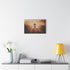 Post Apocalyptic Biker on Dusty Road — Stretched Canvas Wall Art — Living Room Wall Lifestyle View