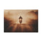 Post Apocalyptic Biker on Dusty Road — 24×16 Canvas Wall Art — Front Gallery-Wrapped Canvas View