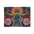Psychedelic Ayahuasca Pattern — Plush Fleece Throw Blanket — Full Flat Artwork View