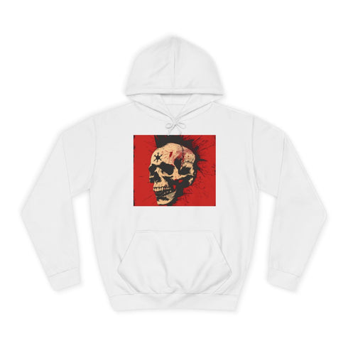 Punk Rock — Heavyweight Graphic Hoodie — Brushed-Fleece Hood & Pouch Pocket Detail