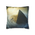 Pyramid Floating in Thunder Vortex — 40×40 Cushion Cover — Front 40×40 cm Square Cushion View