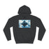 Pyramid Reflecting Mirror Dimension Graphic Unisex College Hoodie - Jet Black Front