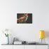 Quantum Fox Made of Particles (Edition II) — 24×16 Canvas Wall Art — Living Room Wall Lifestyle View