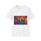 Quantum Maze Reflecting All Realities Graphic Unisex Softstyle T-Shirt - Front View