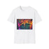 Quantum Maze Reflecting All Realities Graphic Unisex Softstyle T-Shirt - Front View