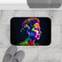Queen Elizabeth Ii Young Watercolor Neon Luxury Memory Foam Bath Mat - Bathroom Lifestyle View