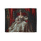 Queen Victoria Seated on Her Throne, — Plush Fleece Throw Blanket — Full Spread Plush Fleece Artwork View