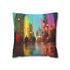 Rain Falling Upward in Magical City — Double-Sided Cushion Cover — Front Double-Sided Cushion View