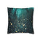 Rain Made of Binary Code — 40×40 Cushion Cover — Front 40×40 cm Square Cushion View