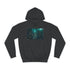 Rain Made of Binary Code — Heavyweight Graphic Hoodie — Front Heavyweight Fleece Hoodie View