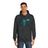 Rain Made of Binary Code — Heavyweight Graphic Hoodie — Model Streetwear Fit View