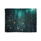 Rain Made of Binary Code — Plush Fleece Throw Blanket — Full Flat Artwork View