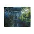 Rainforest Growing on Space Station — Plush Fleece Throw Blanket — Full Spread Plush Fleece Artwork View
