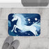 Whimsical Botanical Garden Seamless Pattern — Non-Slip Bath Mat — Bathroom Floor Lifestyle View