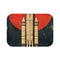 Retro Propaganda Poster for Space Travel in a Japane — 61×43 Memory Foam Bath Mat — Top-Down Velvet Microfibre Artwork View