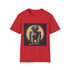 Retro Robot — Graphic Cotton T-Shirt — 100% Ring-Spun Cotton Fabric & Print Detail