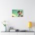 Retro Robot in Vintage Sci Fi — Stretched Canvas Wall Art — Living Room Wall Lifestyle View