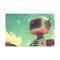 Retro Robot in Vintage Sci Fi — 24×16 Canvas Wall Art — Front Gallery-Wrapped Canvas View