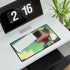 Retro Robot in Vintage Sci Fi — XXL Gaming Desk Mat — Gaming & Workspace Desk Setup View
