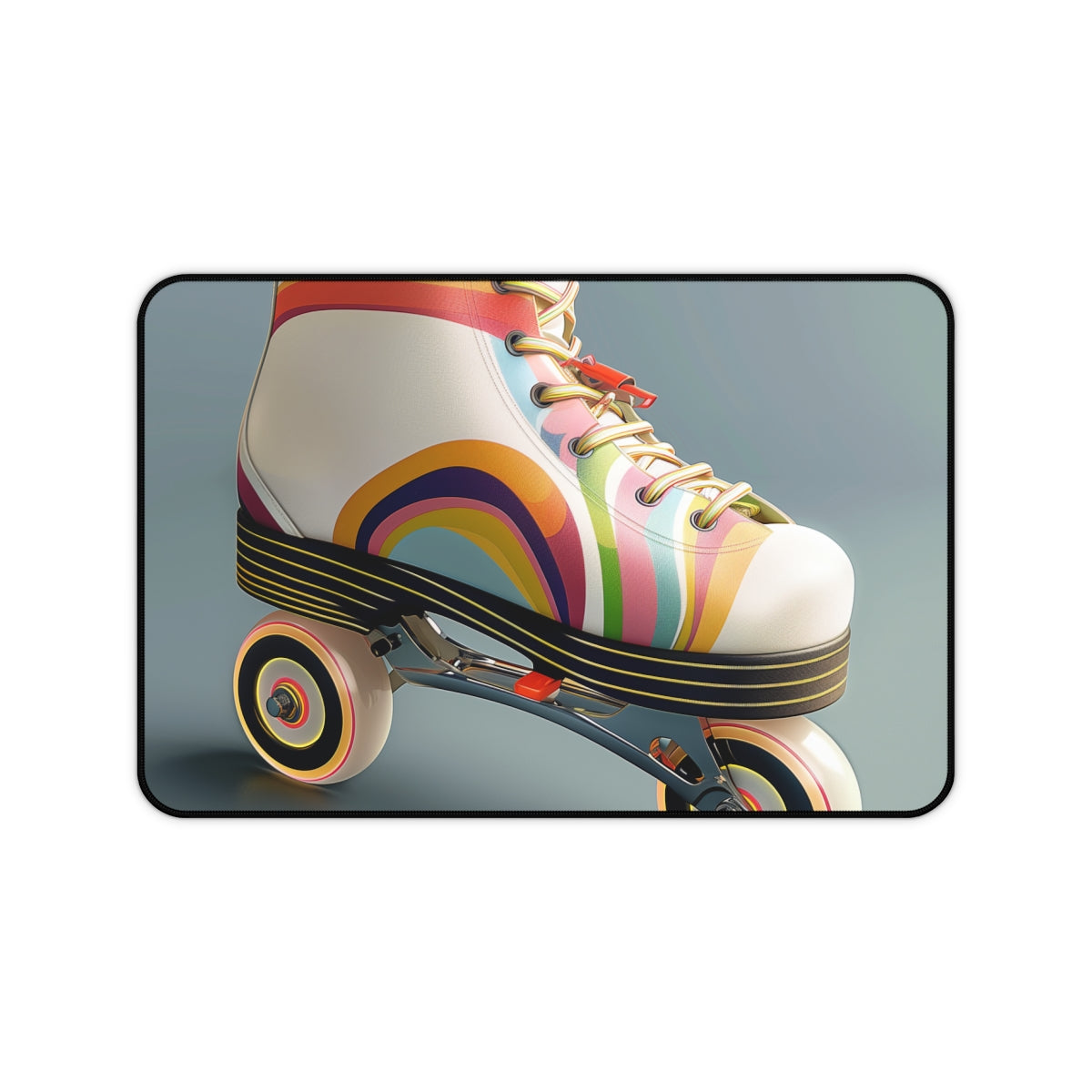 Retro Roller Skates Desk Mat