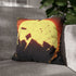 Rising Sun Behind Shattered Planet — Double-Sided Cushion Cover — Sofa & Armchair Living Room Lifestyle View