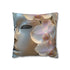 Robot Face Blooming with Orchids — Double-Sided Cushion Cover — Front Double-Sided Cushion View