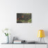 Robot Fox in Ancient Temple Ruins — Stretched Canvas Wall Art — Living Room Wall Lifestyle View