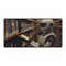Robot Librarian in Digital Archives — XL & XXL Desk Mat — Full Top-Down Artwork View