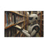 Robot Librarian in Digital Archives — 24×16 Canvas Wall Art — Front Gallery-Wrapped Canvas View