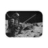 Robot Samurai on Lunar Battlefield — Memory Foam Bath Mat — Top-Down Memory Foam Bath Mat View