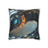 Robot Serpent Coiled Around Power Core — 40×40 Cushion Cover — Front 40×40 cm Square Cushion View