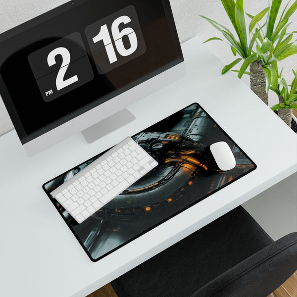 Starlit Alpine Valley & Pine Silhouette — Desk Mats Styled Room Lifestyle View | Prints With Passion UK