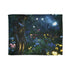 Robot Tending Starlight Garden (Edition VI) — 50×60 Plush Throw Blanket — Full Spread Plush Fleece Artwork View