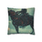 Robotic Centaur in Data Storm — 40×40 Cushion Cover — Front 40×40 cm Square Cushion View