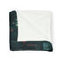Robotic Centaur in Data Storm — 50×60 Plush Throw Blanket — Draped Over Sofa & Bed Lifestyle View