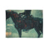 Robotic Centaur in Data Storm — 50×60 Plush Throw Blanket — Full Flat Artwork View