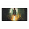 Rocket Launching from Jungle Platform — XXL Gaming Desk Mat — Full Top-Down Artwork View