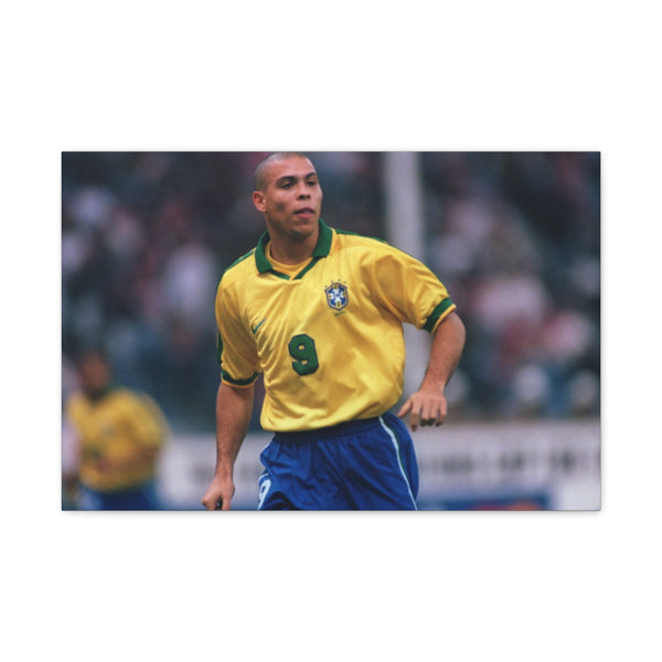 Ronaldo Nazario Brazil — 24×16 Canvas Wall Art — Front Gallery-Wrapped Canvas View