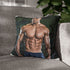 Ryan Terry Abs — 40×40 Cushion Cover — Sofa & Armchair Living Room Lifestyle View