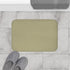 Minimalist Sage Green Botanical Leaf — Non-Slip Bath Mat — Bathroom Floor Lifestyle View