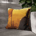Saladin in Armor Overlooking Jerusalem — Double-Sided Cushion Cover — Sofa & Armchair Living Room Lifestyle View