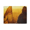 Saladin in Armor Overlooking Jerusalem, — Plush Fleece Throw Blanket — Full Spread Plush Fleece Artwork View