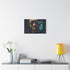 Samuel Jackson Watercolor Neon Colors — Stretched Canvas Wall Art — Living Room Wall Lifestyle View