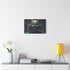 Samurai Helmet over Digital Grid (Edition III) — 24×16 Canvas Wall Art — Living Room Wall Lifestyle View