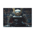 Samurai Helmet over Digital Grid (Edition III) — 24×16 Canvas Wall Art — Front Gallery-Wrapped Canvas View