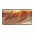 Sand Dune Wave Crashing in Glitch — XL & XXL Desk Mat — Full Top-Down Artwork View
