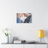 Sandy and Danny Grease Watercolor — Stretched Canvas Wall Art — Living Room Wall Lifestyle View