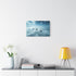 Sea of Clouds with Skydiving Monks — Stretched Canvas Wall Art — Living Room Wall Lifestyle View