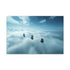 Sea of Clouds with Skydiving Monks — Canvas Wall Art — Front Gallery-Wrapped Canvas View