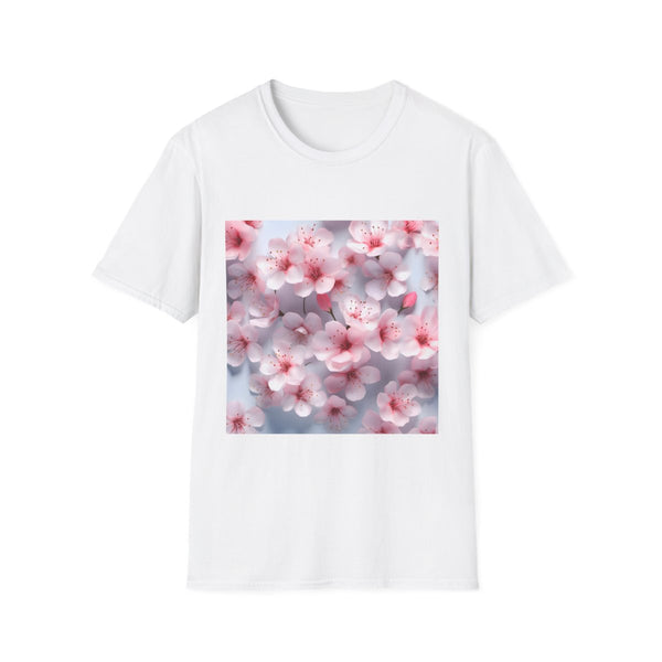 3D Sculpted Geometric Honeycomb Pattern — Graphic Cotton T-Shirt — Front Graphic Print View